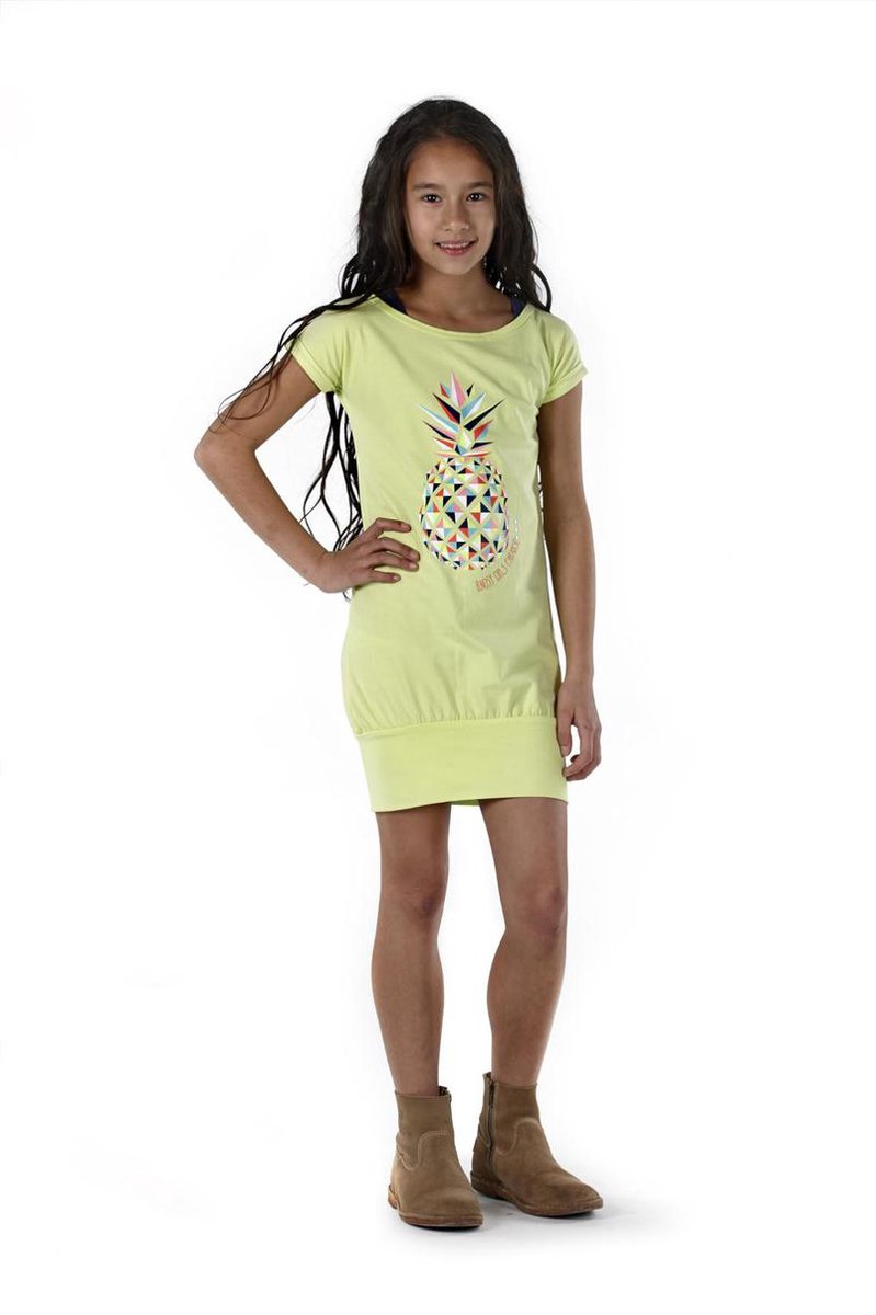 Meisjes Jurk - citron - Maat 98/104 - afbeelding 3