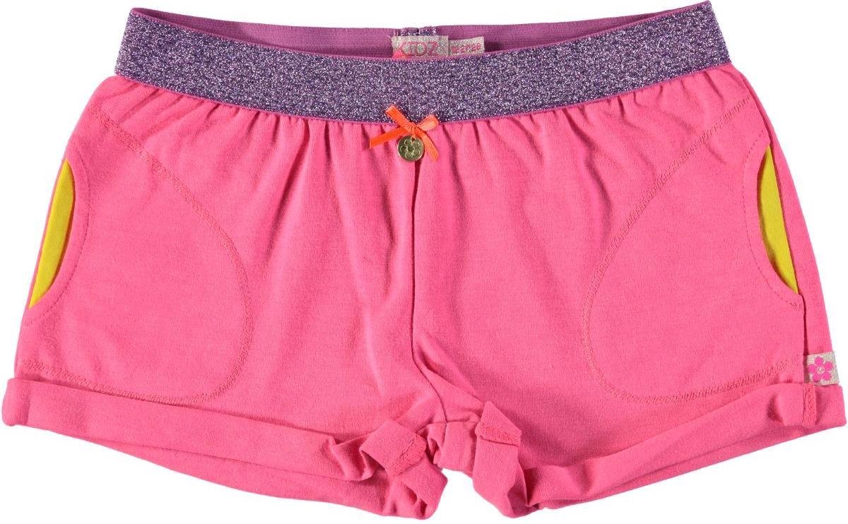 Meisjes Broek - fluo pink - Maat 134/140