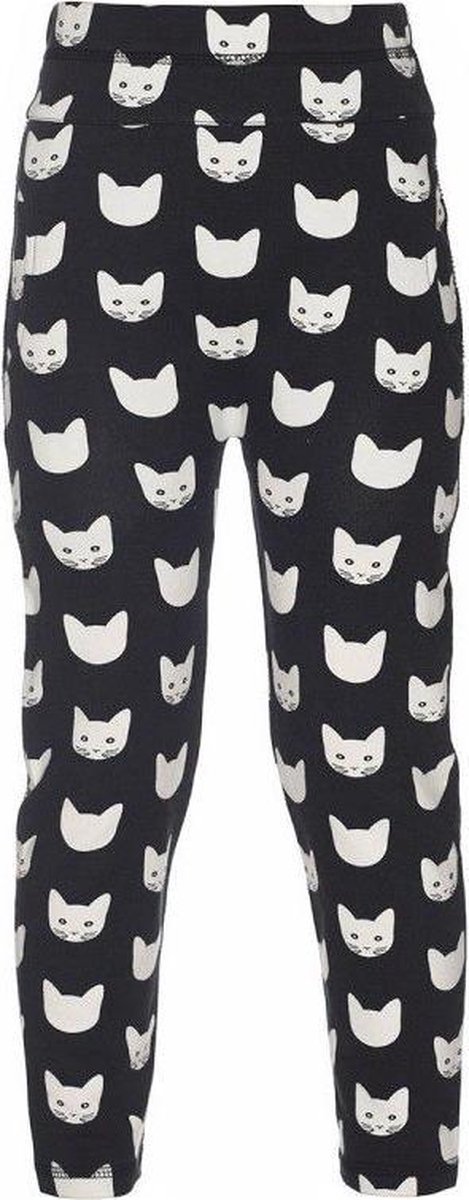 broek tregging cats zwart/wit - Maat 134