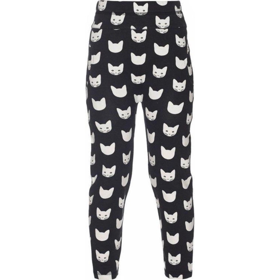 Mim- pi broek tregging cats zwart/wit - Maat 98