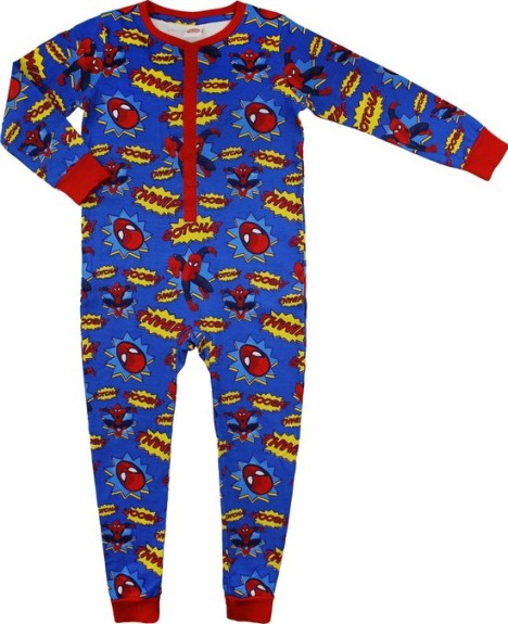 Spiderman Jongens Onesie - Blauw - Maat 98/104 
