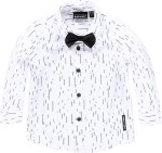 Jongens Overhemd - paper white - Maat 92