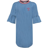 Garcia Meisjes Jurk denim - light used - Maat 176 