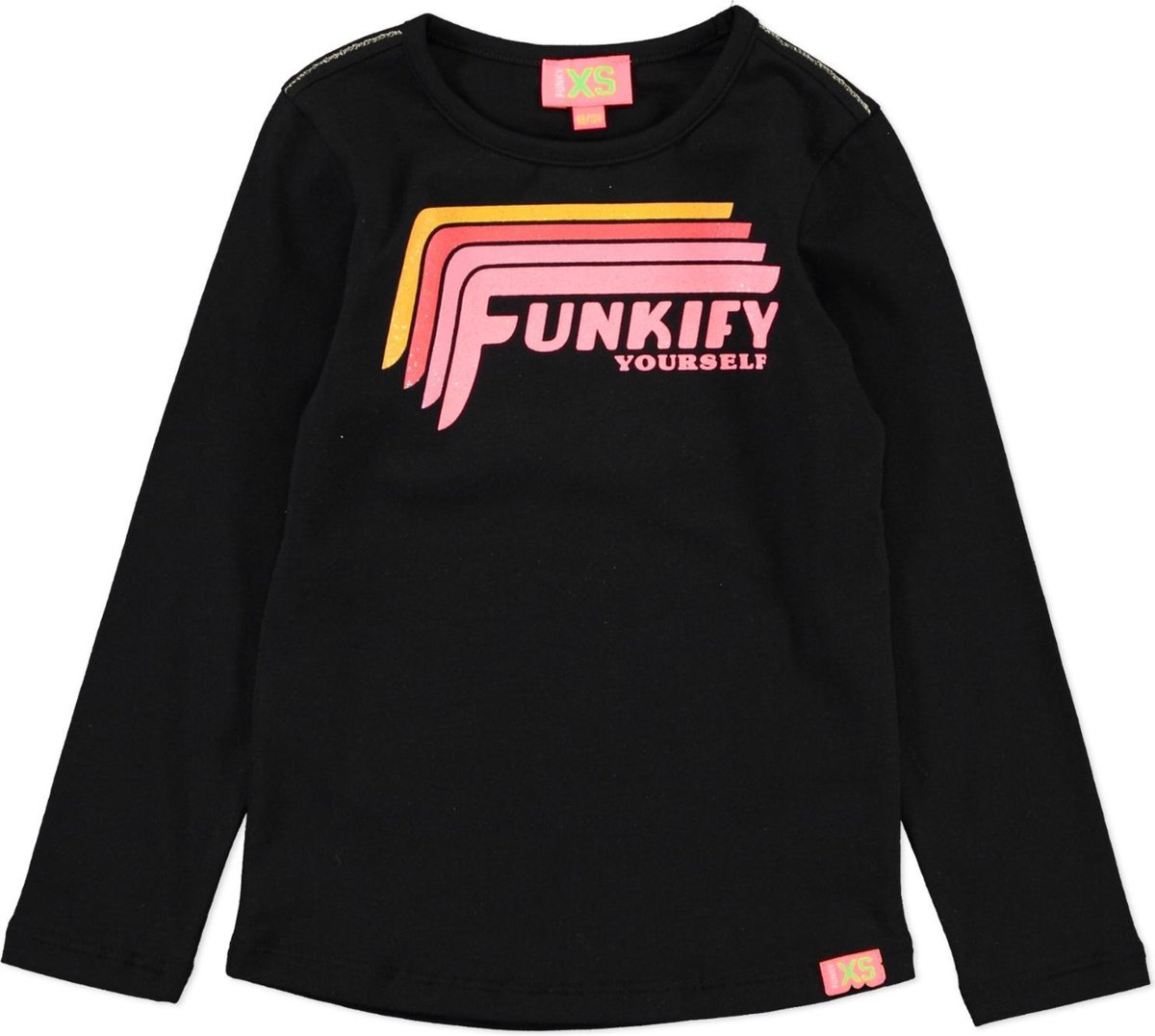 Funkyfy T-shirt black - Maat 146/152