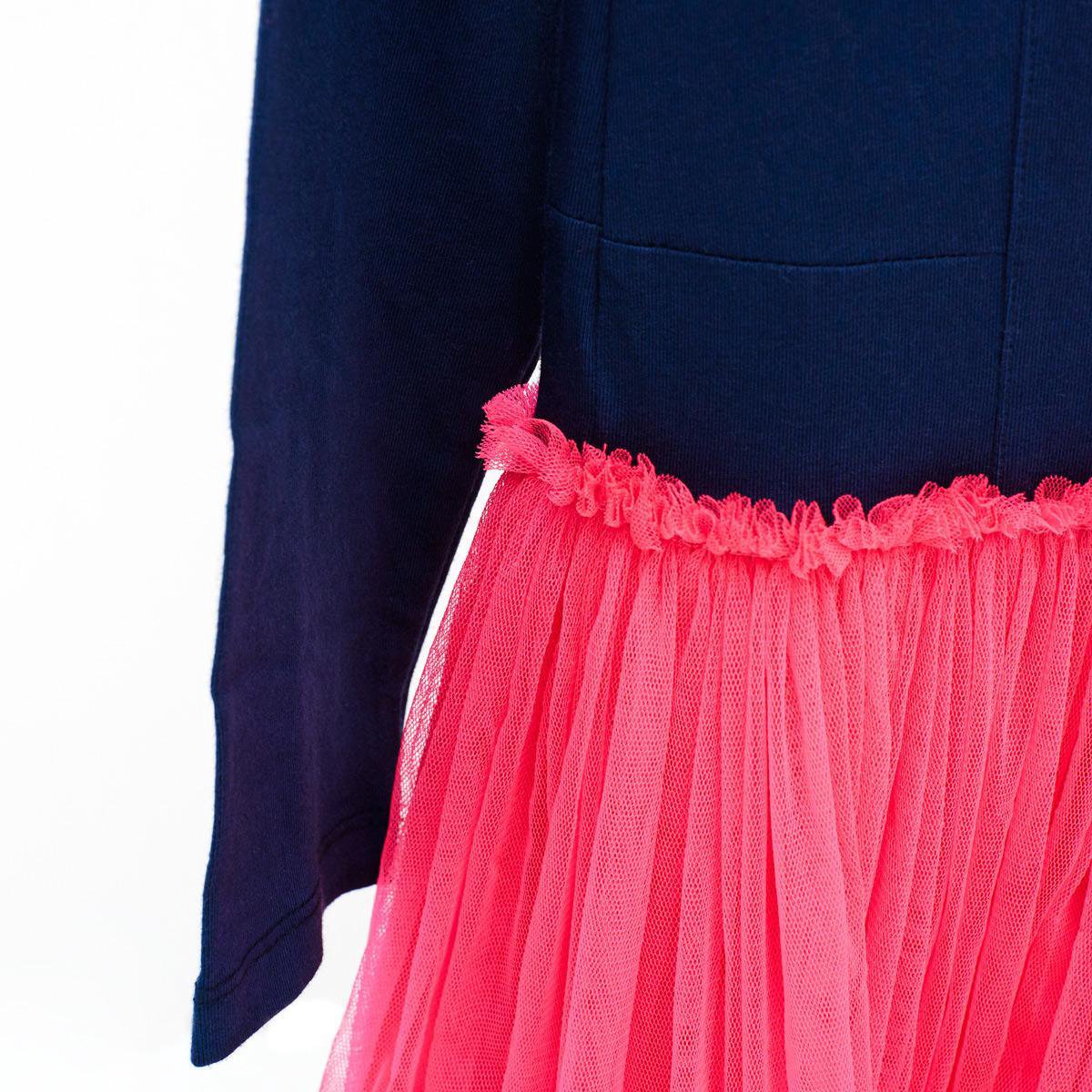 Meisjes Jurk - Blauw - Maat 140 - afbeelding 2