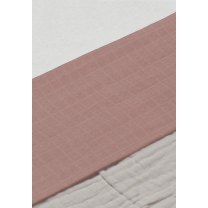 Jollein Ledikantlaken 120x150cm Wrinkled - Rosewood