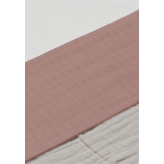 Jollein Ledikantlaken 120x150cm Wrinkled - Rosewood