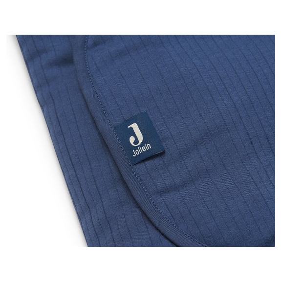 Jollein Wikkeldeken Basic Stripe - Jeans Blue