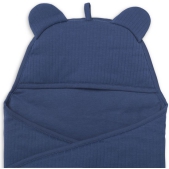 Jollein Wikkeldeken Basic Stripe - Jeans Blue