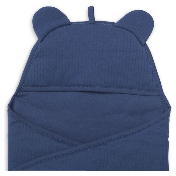 Jollein Wikkeldeken Basic Stripe - Jeans Blue