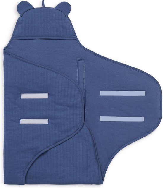 Wikkeldeken Basic Stripe - Jeans Blue - afbeelding 4