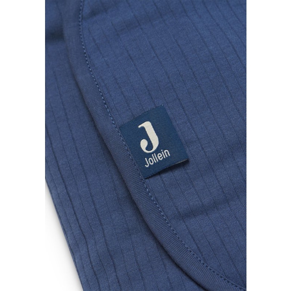 Jollein Wikkeldeken Basic Stripe - Jeans Blue