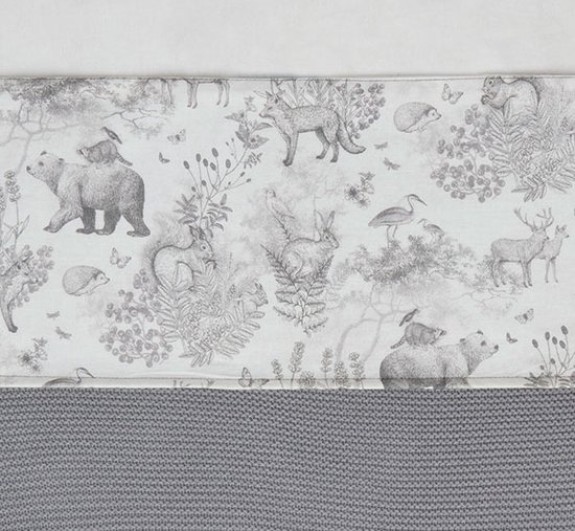 Jollein Baby Laken Wieg 75x100cm Pimpelmees - Forest Ani