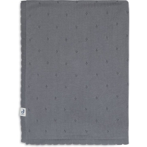 Jollein Ledikantdeken 100x150cm Pointelle - Storm Grey