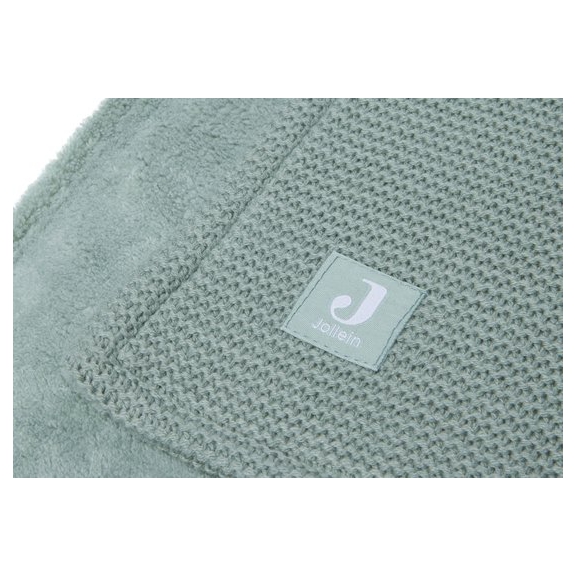 Jollein Baby Deken Wieg 75x100cm Basic Knit Forest Green