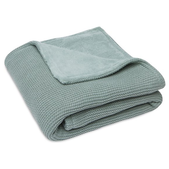 Jollein Baby Deken Wieg 75x100cm Basic Knit Forest Green