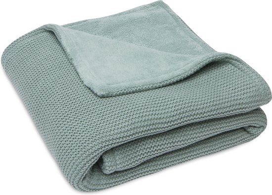 Wiegdeken 75x100cm Basic Knit Forest Green - afbeelding 12