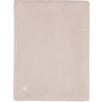 Jollein Wiegdeken 75x100cm Basic Knit - Pale Pink/Fleece