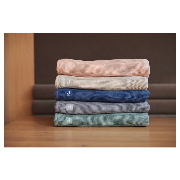 Jollein Baby Deken Wieg 75x100cm Basic Knit - Nougat/Fle