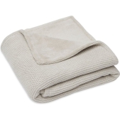 Jollein Baby Deken Wieg 75x100cm Basic Knit - Nougat/Fle