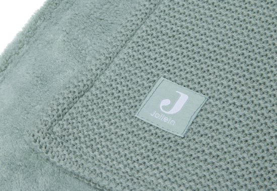 Ledikantdeken 100x150cm Basic Knit Forest/Fleece - afbeelding 4