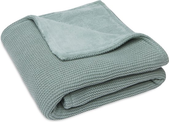 Ledikantdeken 100x150cm Basic Knit Forest/Fleece - afbeelding 5
