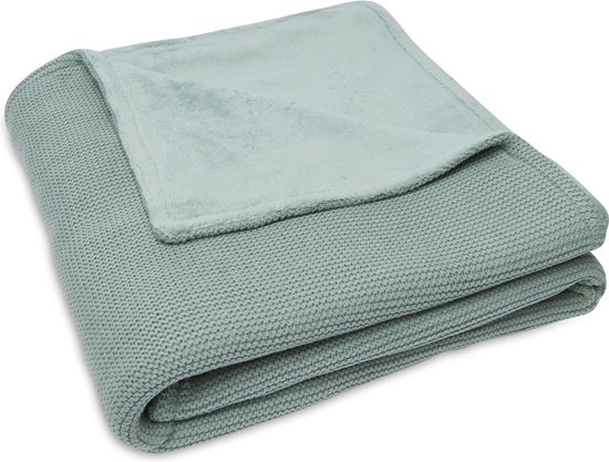 Ledikantdeken 100x150cm Basic Knit Forest/Fleece - afbeelding 2
