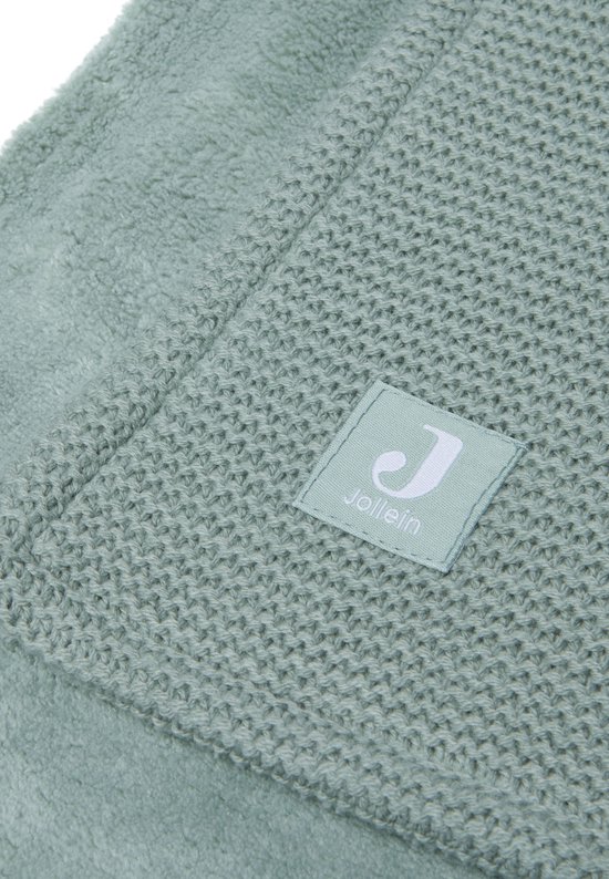 Ledikantdeken 100x150cm Basic Knit Forest/Fleece - afbeelding 3