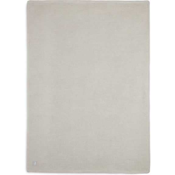 Jollein Ledikantdeken 100x150cm Basic Knit - Nougat/Flee