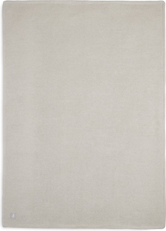Ledikantdeken 100x150cm Basic Knit - Nougat/Fleece
