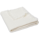 Jollein Baby Deken Wieg 75x100cm Muslin Fringe - Ivory