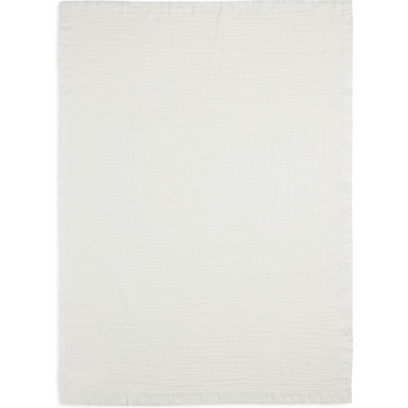 Jollein Baby Deken Wieg 75x100cm Muslin Fringe - Ivory