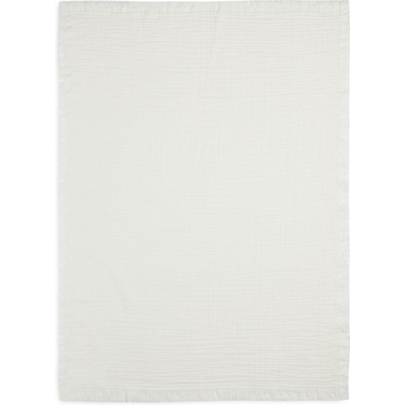 Jollein Baby Deken Wieg 75x100cm Muslin Fringe - Ivory