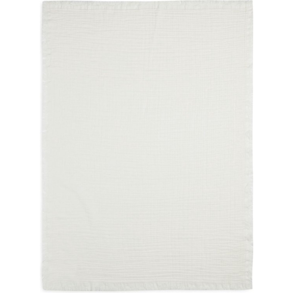Jollein Baby Deken Wieg 75x100cm Muslin Fringe - Ivory