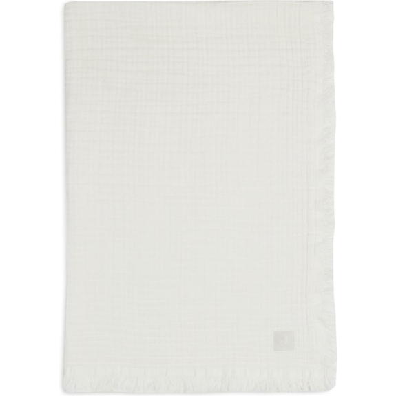 Jollein Baby Deken Wieg 75x100cm Muslin Fringe - Ivory