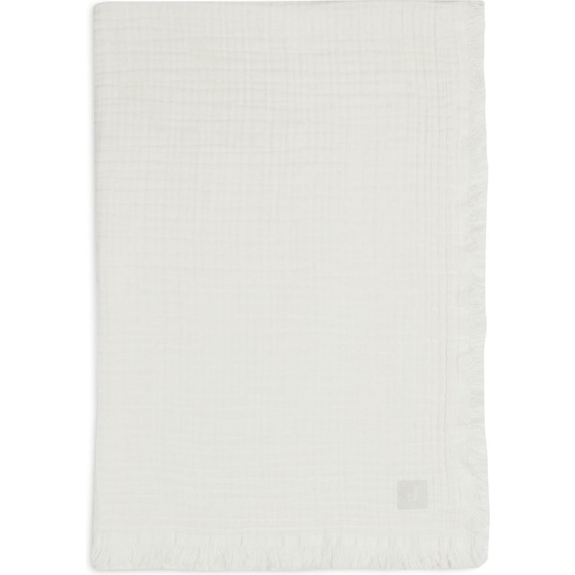Jollein Baby Deken Wieg 75x100cm Muslin Fringe - Ivory