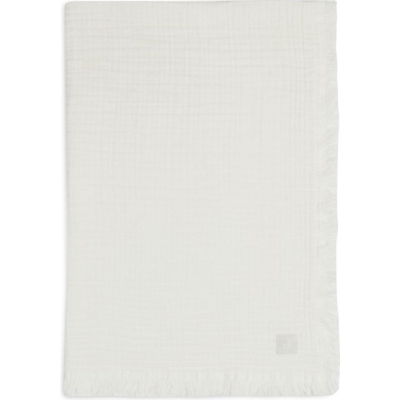 Jollein Wiegdeken 75x100cm Muslin Fringe - Ivory