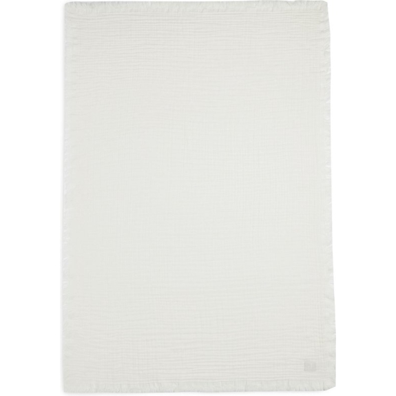 Jollein Baby Deken Wieg 75x100cm Muslin Fringe - Ivory