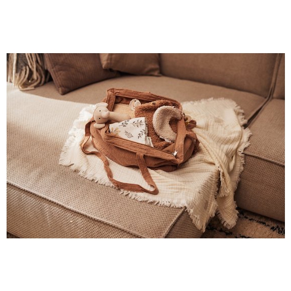 Jollein Baby Deken Ledikant 120x120cm Muslin Fringe - Iv