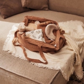 Jollein Baby Deken Ledikant 120x120cm Muslin Fringe - Iv