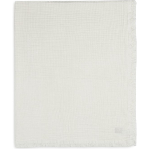 Jollein Baby Deken Ledikant 120x120cm Muslin Fringe - Iv