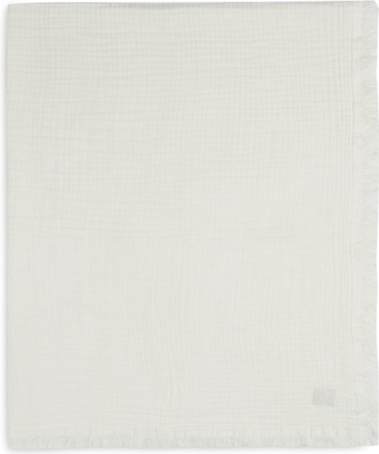 Ledikantdeken 120x120cm Muslin Fringe - Ivory - afbeelding 9