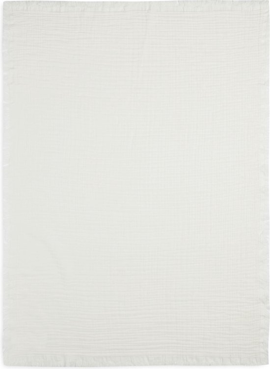 Ledikantdeken 120x120cm Muslin Fringe - Ivory - afbeelding 11