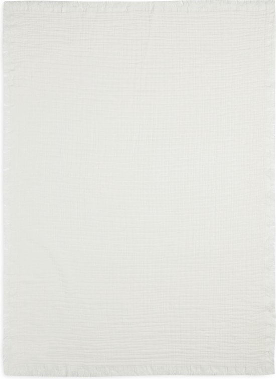 Ledikantdeken 120x120cm Muslin Fringe - Ivory - afbeelding 16