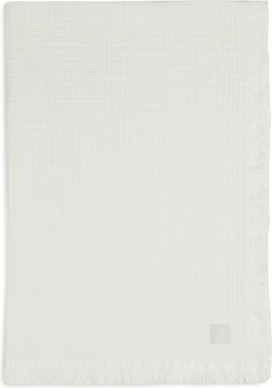 Ledikantdeken 120x120cm Muslin Fringe - Ivory - afbeelding 14