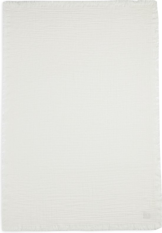 Ledikantdeken 120x120cm Muslin Fringe - Ivory - afbeelding 15