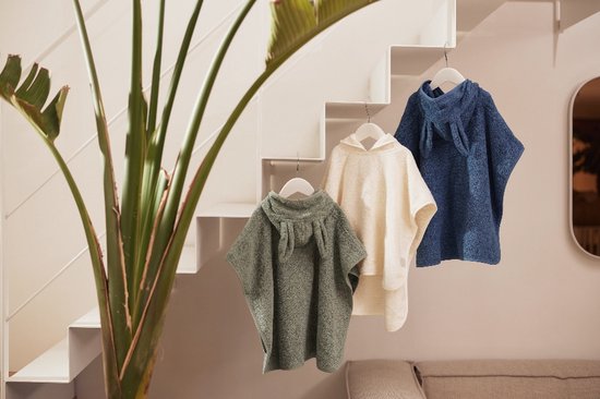 Badponcho Badstof - Ash Green - afbeelding 10