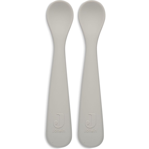 Jollein Lepeltje Siliconen - Nougat - 2 stuks