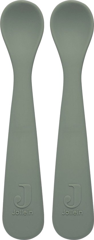 Lepeltje Siliconen - Ash Green - 2 stuks