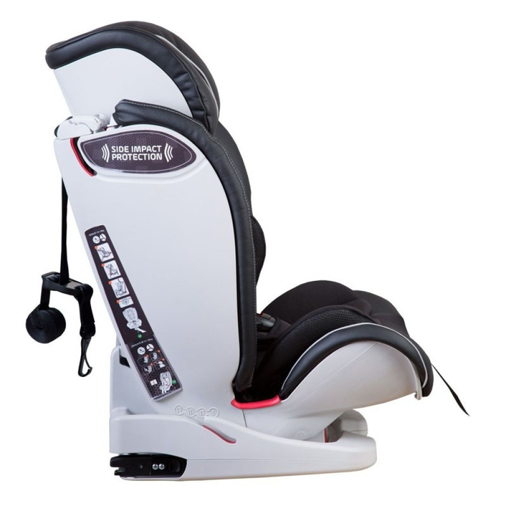 Childhome isokid autostoel groep 1/2/3 isofix zwart - Babyoutlet